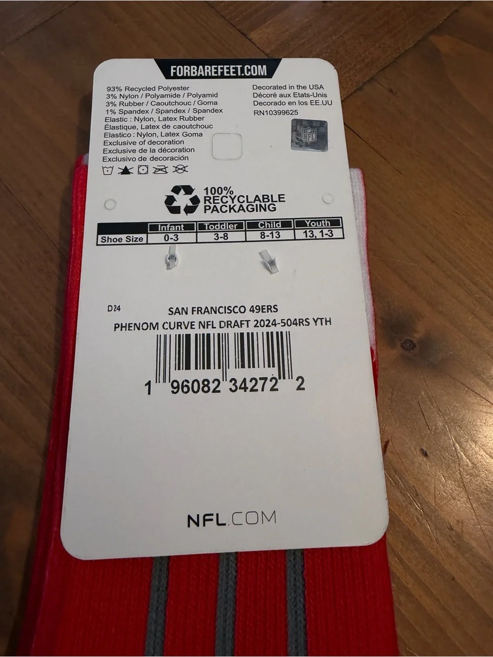 For Bare Feet official nfl